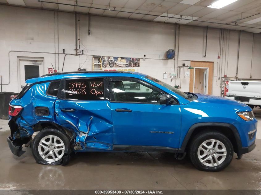 2018 Jeep Compass Sport 4X4 VIN: 3C4NJDAB6JT162973 Lot: 39953408