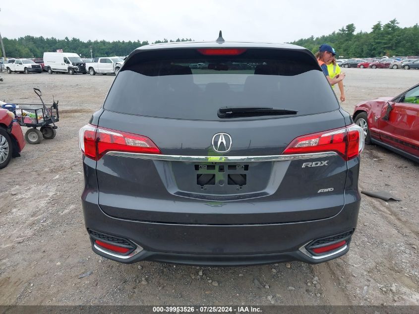 2016 Acura Rdx Technology VIN: 5J8TB4H54GL009082 Lot: 39953526