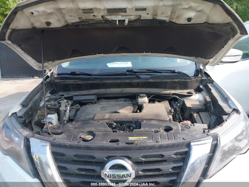 2018 Nissan Pathfinder S/Sv/Sl/Platinum VIN: 5N1DR2MM5JC654696 Lot: 39953543