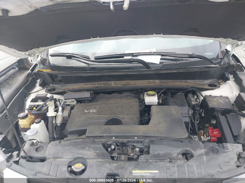 2020 Nissan Pathfinder Sl 2Wd VIN: 5N1DR2CN1LC641845 Lot: 39953609