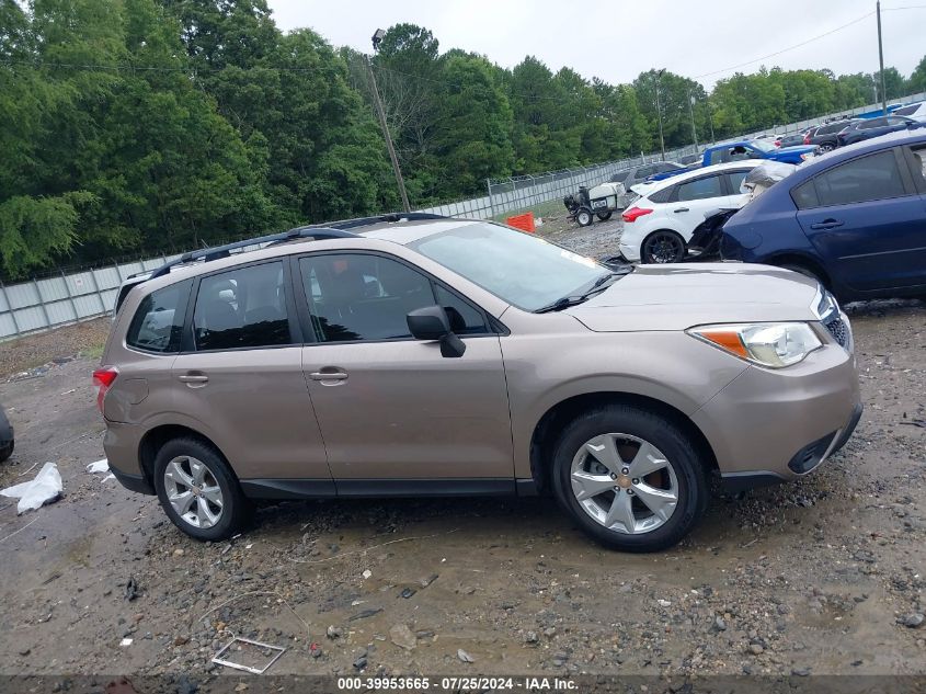 2015 Subaru Forester 2.5I VIN: JF2SJABCXFH814767 Lot: 39953665