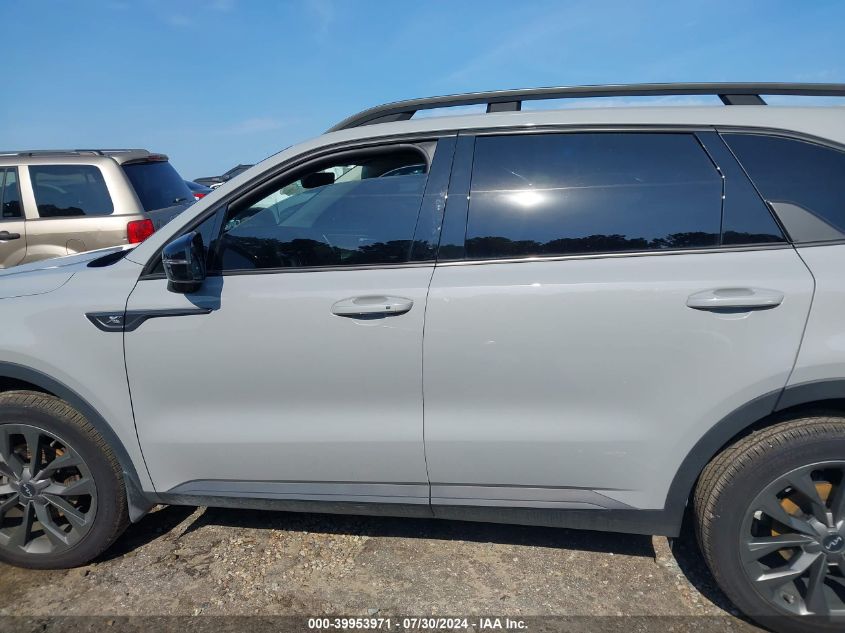 2023 Kia Sorento X-Line Ex VIN: 5XYRHDLF4PG186329 Lot: 39953971