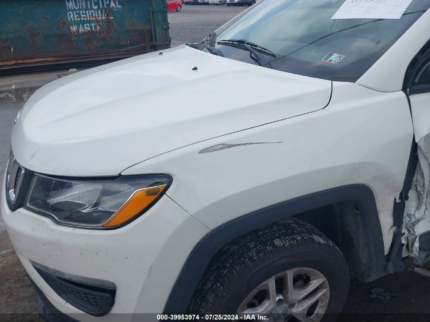 2018 Jeep Compass Sport 4X4 VIN: 3C4NJDAB2JT360708 Lot: 39953974