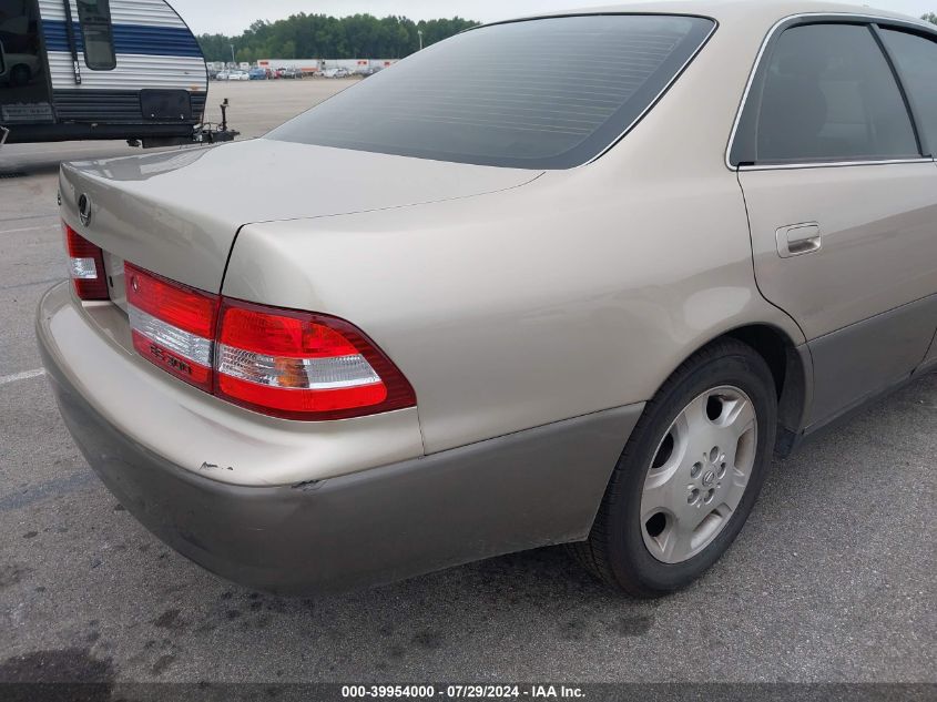 2000 Lexus Es 300 300 VIN: JT8BF28G7Y5093598 Lot: 39954000