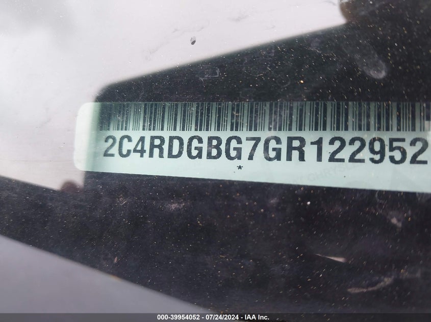 2016 DODGE GRAND CARAVAN SE - 2C4RDGBG7GR122952