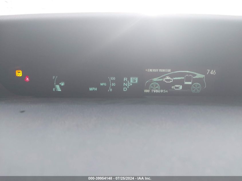 2011 Toyota Prius VIN: JTDKN3DUXB5315662 Lot: 39954148