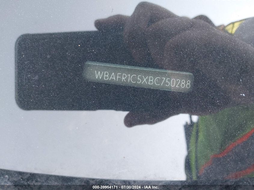 2011 BMW 528I VIN: WBAFR1C5XBC750288 Lot: 39954171
