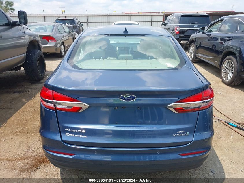 2019 Ford Fusion Hybrid Se VIN: 3FA6P0LU2KR185052 Lot: 39954191