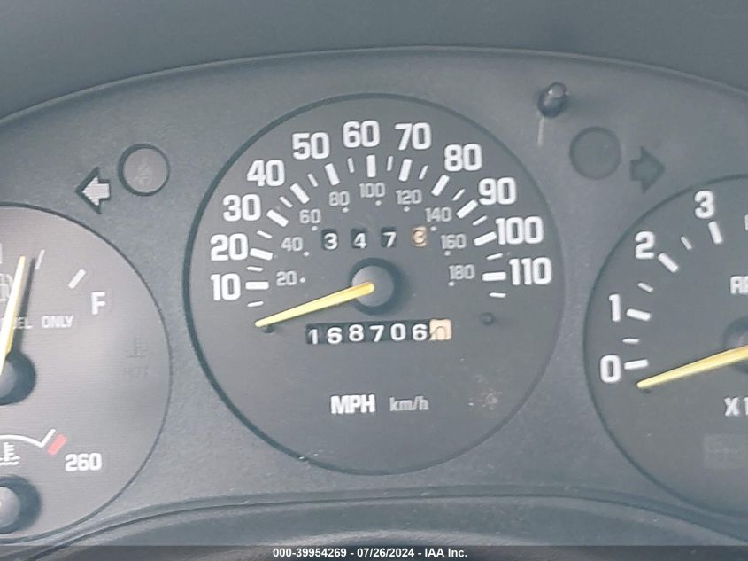 1999 Chevrolet Monte Carlo Z34 VIN: 2G1WX12K9X9227500 Lot: 39954269