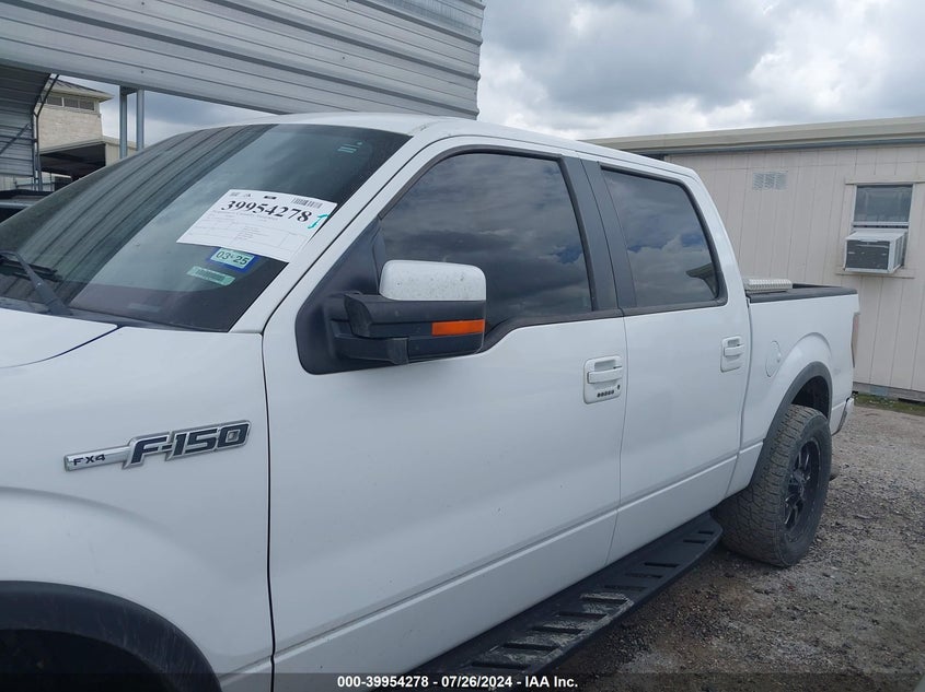 2012 Ford F150 Supercrew VIN: 1FTFW1EFXCFC55820 Lot: 39954278