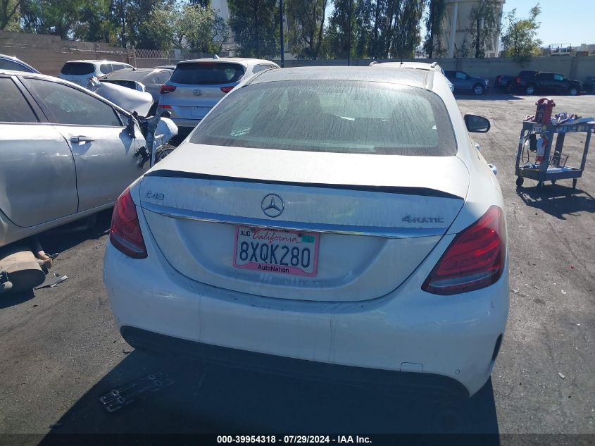2018 Mercedes-Benz Amg C 43 4Matic VIN: 55SWF6EB1JU268384 Lot: 39954318