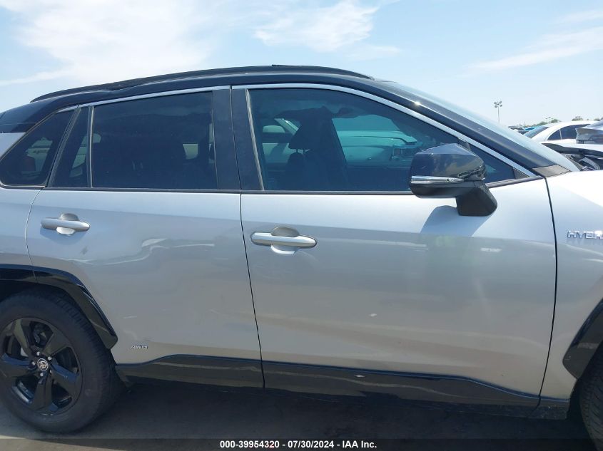 2021 Toyota Rav4 Hybrid Xse VIN: 2T3E6RFV5MW011556 Lot: 39954320