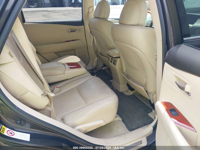 2010 Lexus Rx 350 VIN: 2T2BK1BA4AC045511 Lot: 39954322