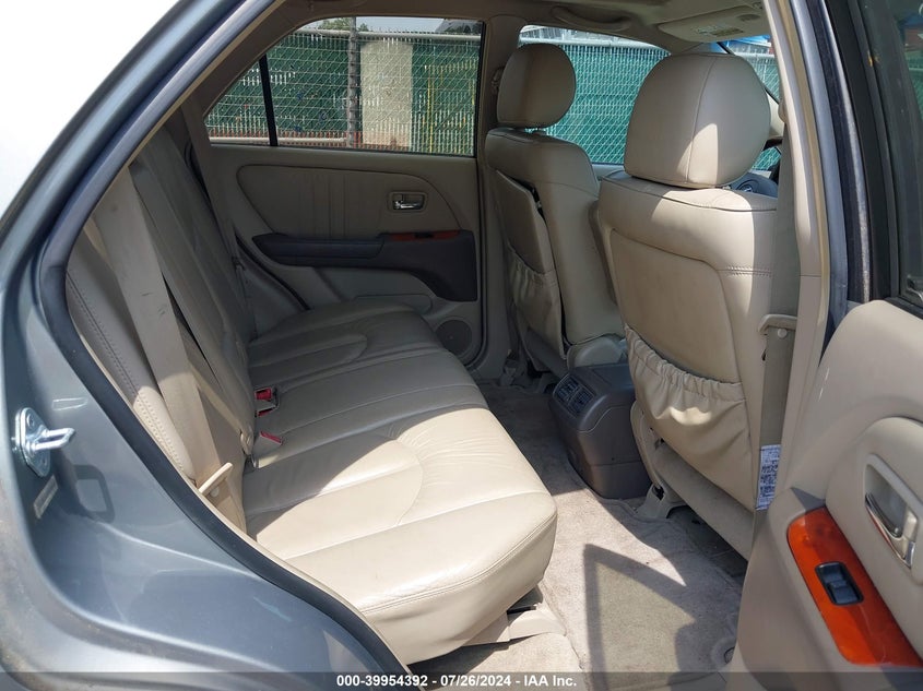 2003 Lexus Rx 300 VIN: JTJHF10U630300458 Lot: 39954392