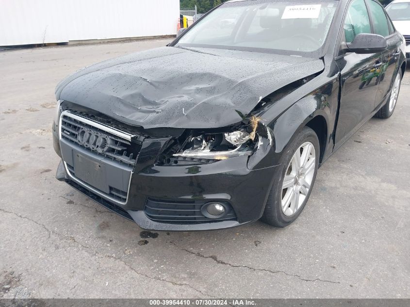 2012 Audi A4 Premium VIN: WAUBFAFL2CN006871 Lot: 39954410