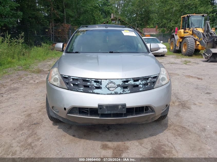 2005 Nissan Murano Sl VIN: JN8AZ08W45W427208 Lot: 39954450