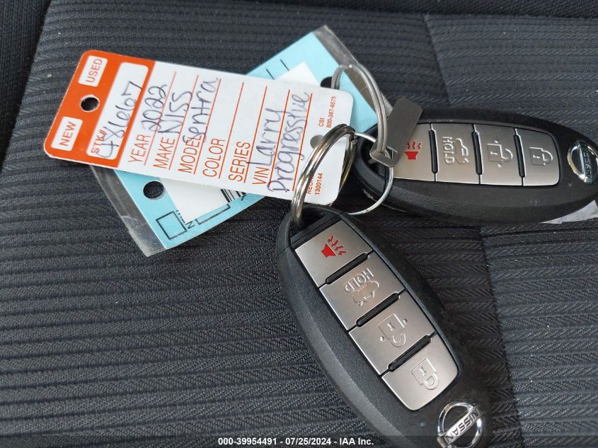 2022 Nissan Sentra Sv Xtronic Cvt VIN: 3N1AB8CV9NY307428 Lot: 39954491