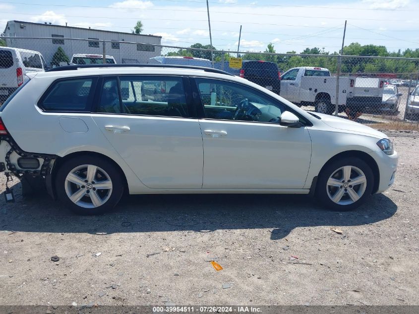 2018 Volkswagen Golf Sportwagen Tsi S/Tsi Se VIN: 3VWD17AU2JM762427 Lot: 39954511