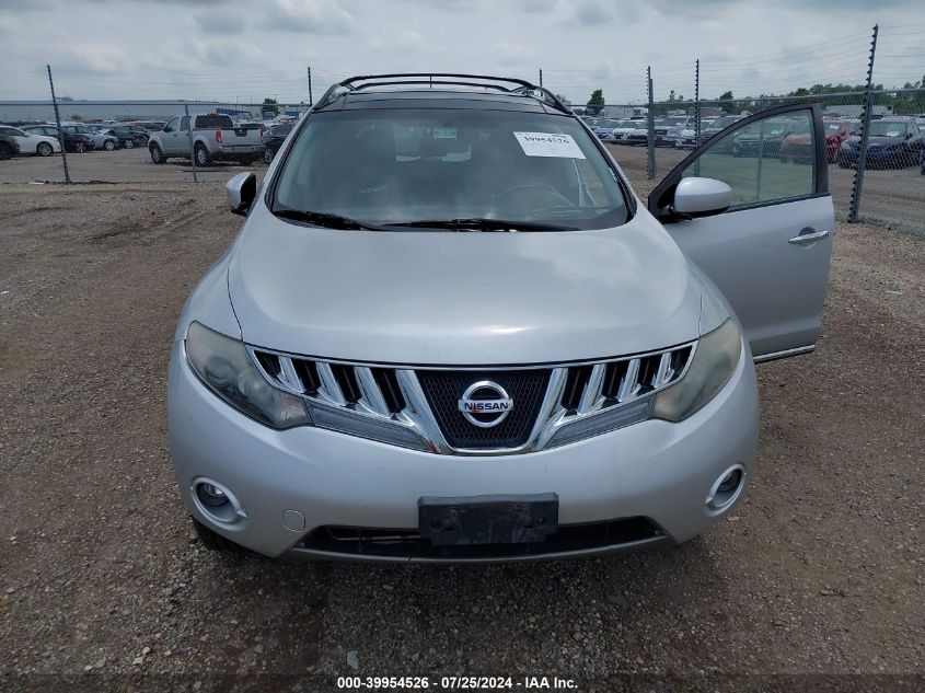 2009 Nissan Murano Sl VIN: JN8AZ18U39W105881 Lot: 39954526