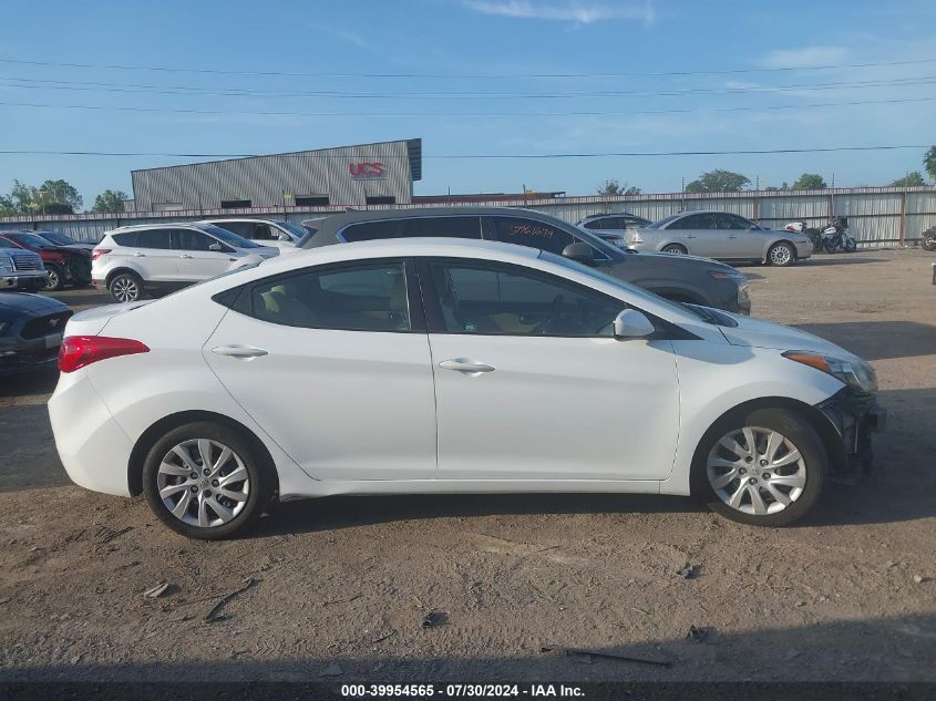 2013 Hyundai Elantra Gls VIN: 5NPDH4AE6DH184509 Lot: 39954565