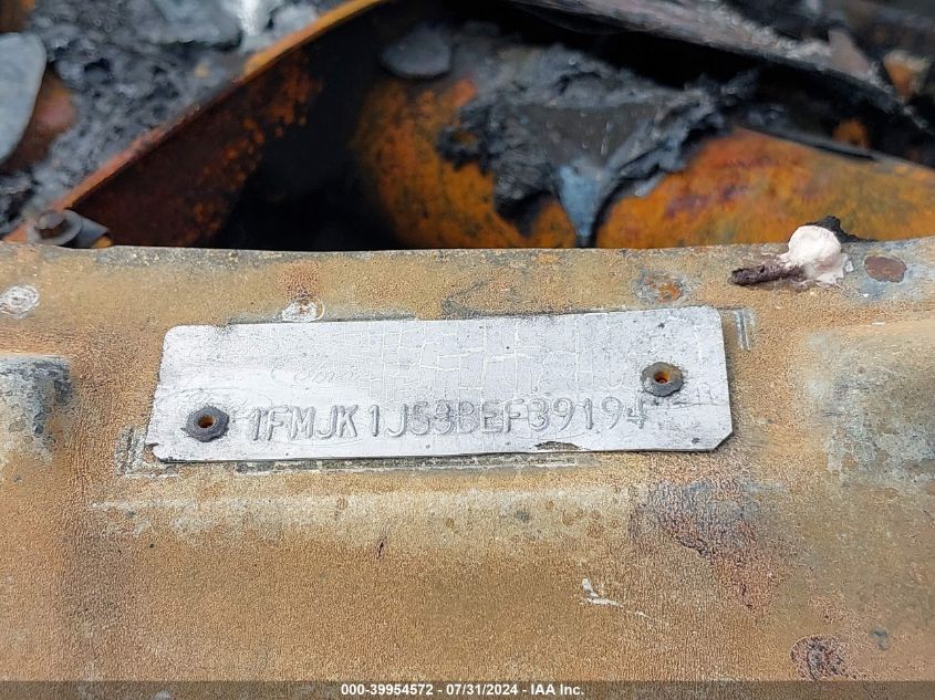 2011 Ford Expedition El Xlt VIN: 1FMJK1J53BEF39194 Lot: 39954572