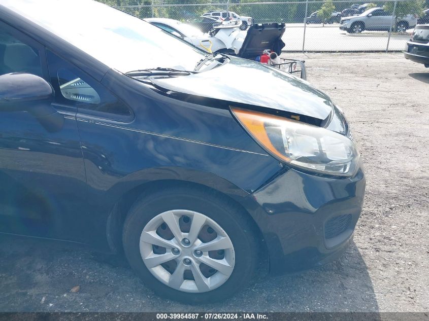 2013 Kia Rio Lx VIN: KNADM5A39D6247805 Lot: 39954587