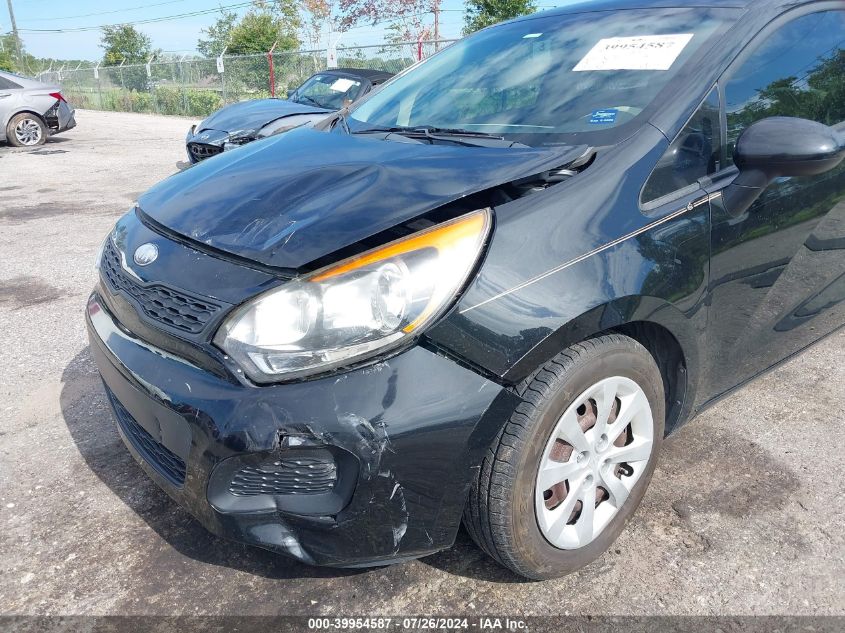 2013 Kia Rio Lx VIN: KNADM5A39D6247805 Lot: 39954587