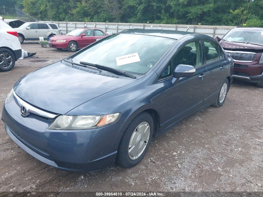 JHMFA36216S019346 | 2006 HONDA CIVIC HYBRID