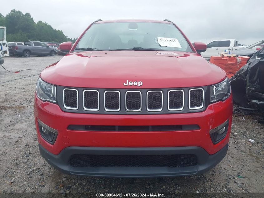 2019 Jeep Compass Latitude Fwd VIN: 3C4NJCBB8KT851424 Lot: 39954612