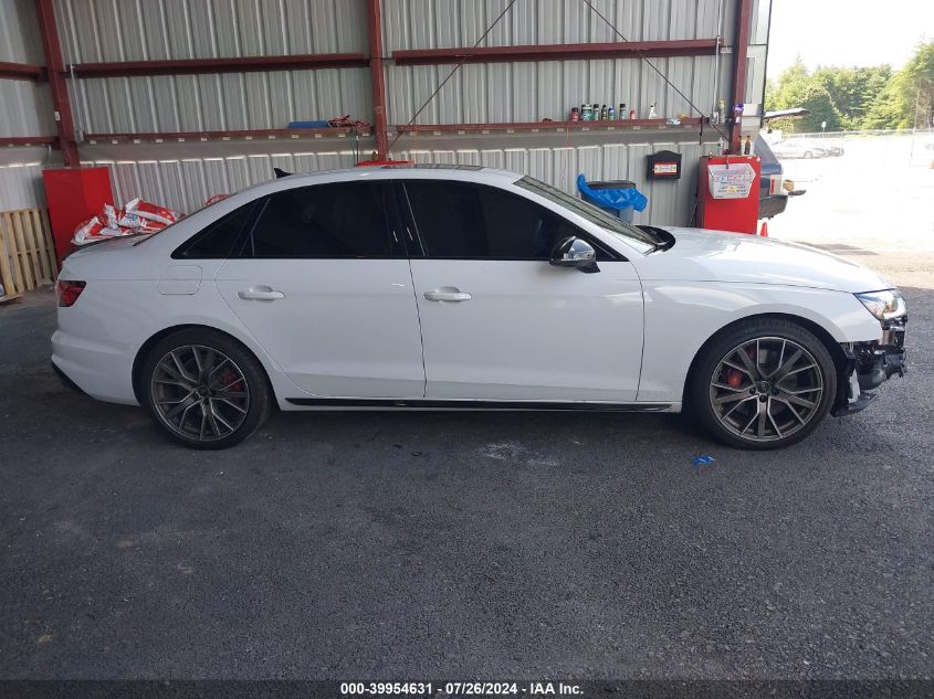 2024 Audi S4 Premium Plus Tfsi Quattro Tiptronic VIN: WAUB4AF45RA050037 Lot: 39954631