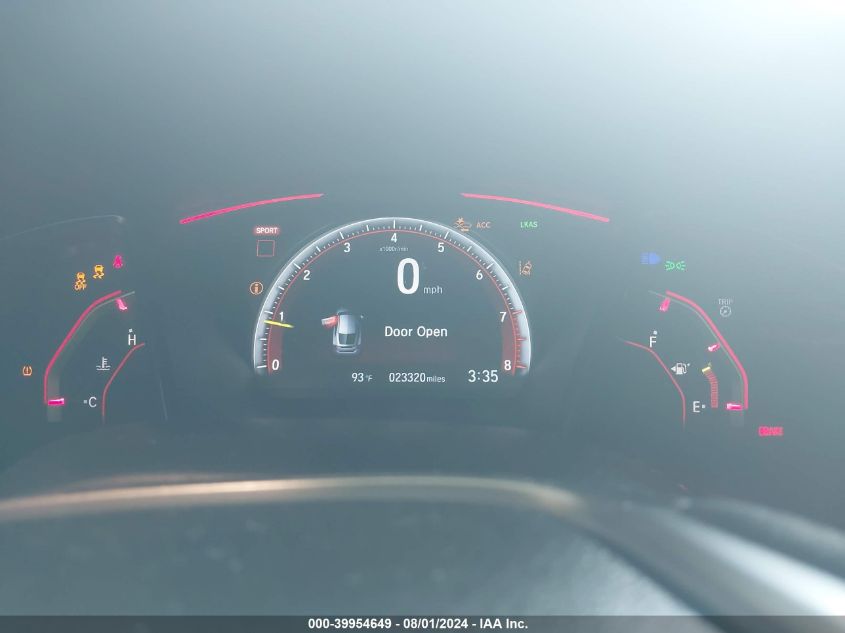 2021 Honda Civic Type R Touring VIN: SHHFK8G79MU204114 Lot: 39954649