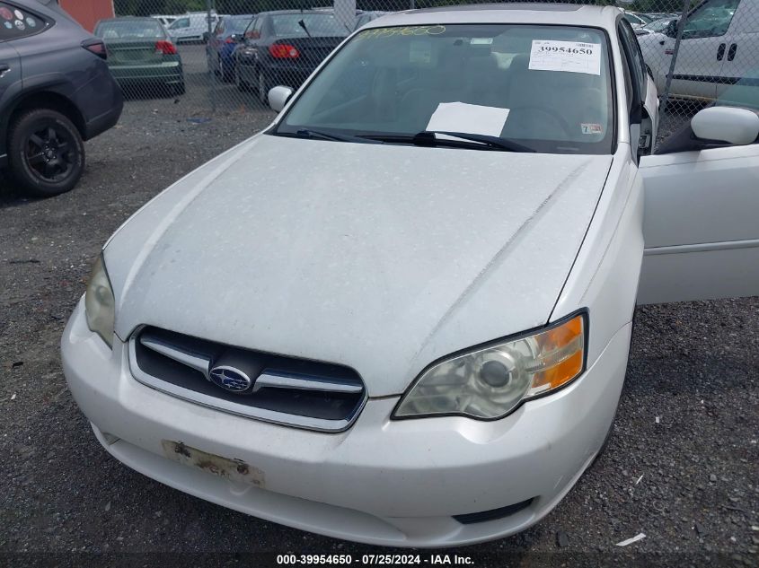 2006 Subaru Legacy 2.5I/2.5I Limited VIN: 4S3BL626767204413 Lot: 39954650