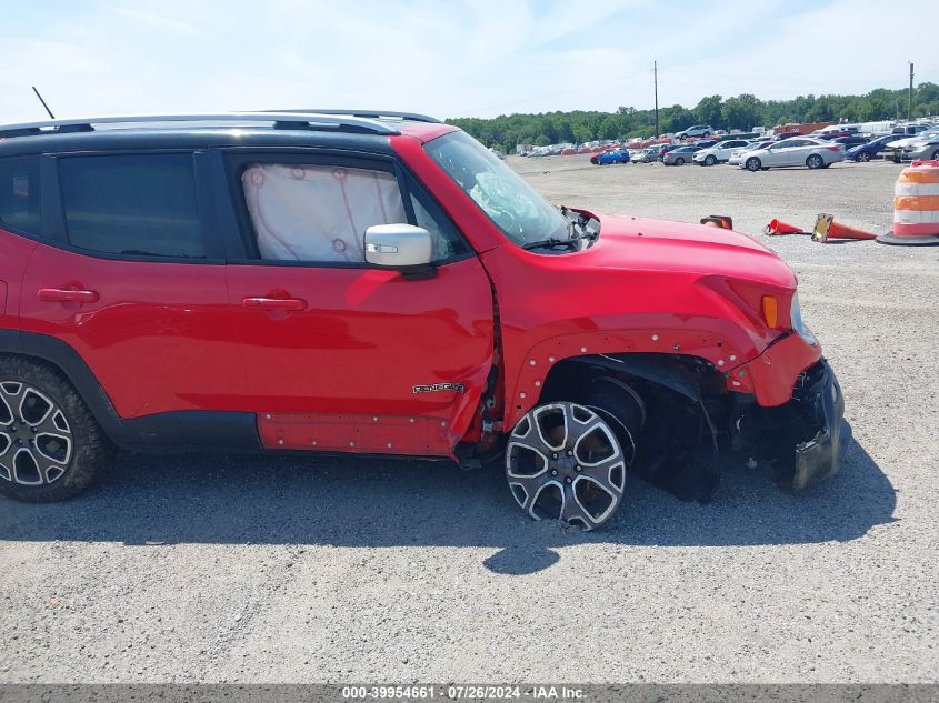 2016 Jeep Renegade Limited VIN: ZACCJADT0GPC83430 Lot: 39954661