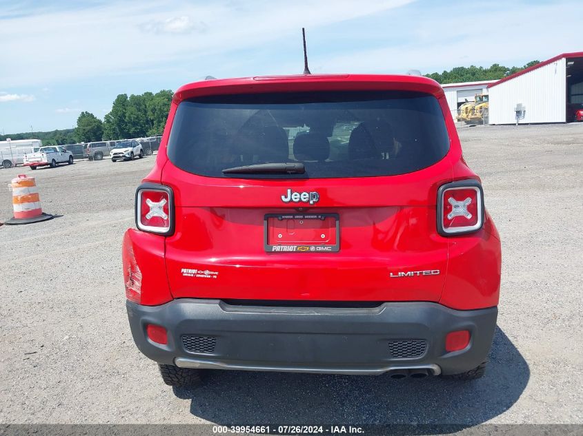 2016 Jeep Renegade Limited VIN: ZACCJADT0GPC83430 Lot: 39954661