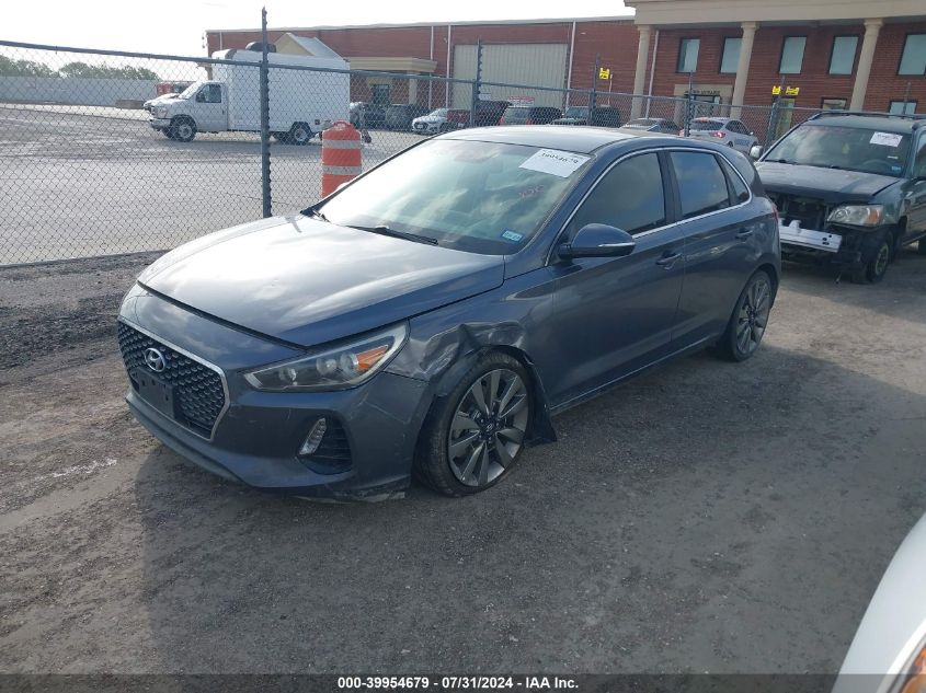 2018 Hyundai Elantra Gt Sport VIN: KMHH55LC7JU054697 Lot: 39954679