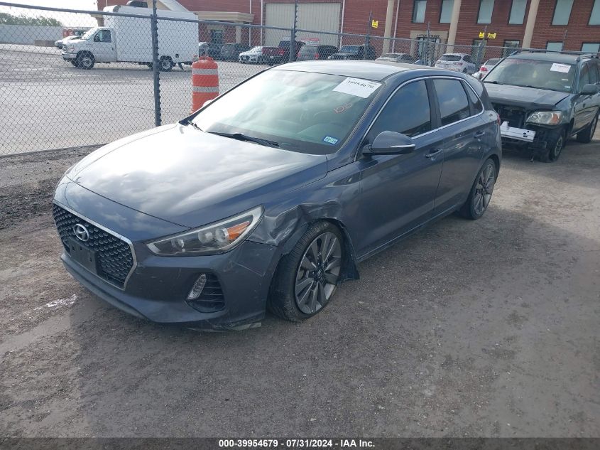 2018 Hyundai Elantra Gt Sport VIN: KMHH55LC7JU054697 Lot: 39954679