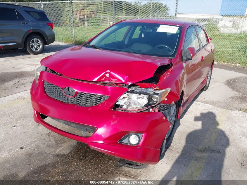 2009 Toyota Corolla Le/S/Xle VIN: 2T1BU40E89C016563 Lot: 39954742