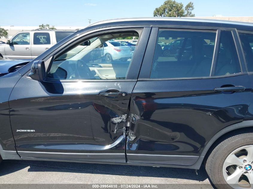 2012 BMW X3 xDrive28I VIN: 5UXWX5C57CL725705 Lot: 39954810