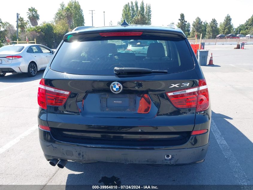 2012 BMW X3 xDrive28I VIN: 5UXWX5C57CL725705 Lot: 39954810