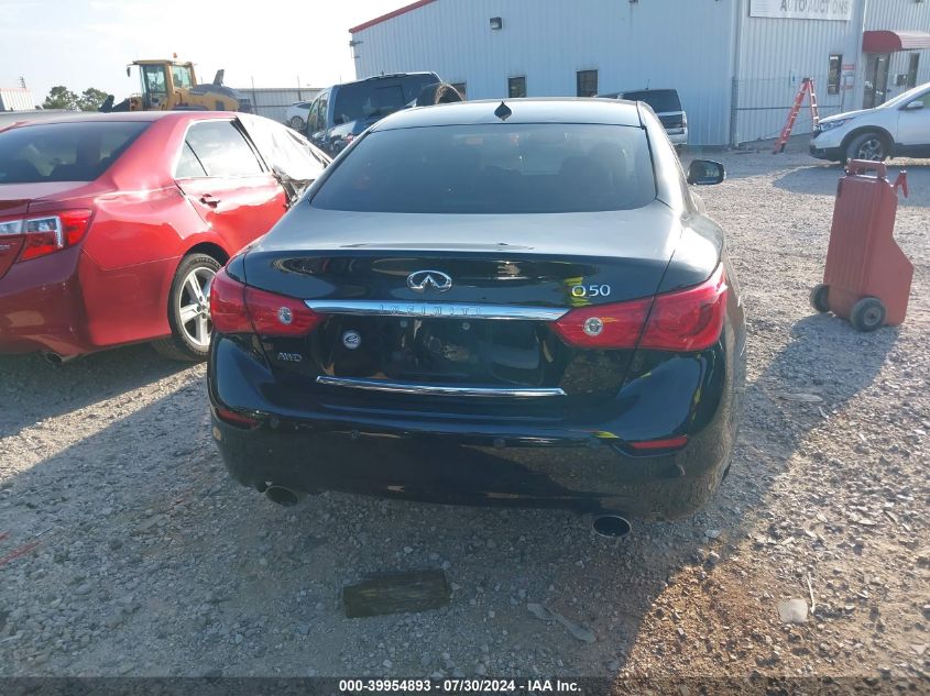 2014 Infiniti Q50 Premium VIN: JN1BV7AR8EM693399 Lot: 39954893