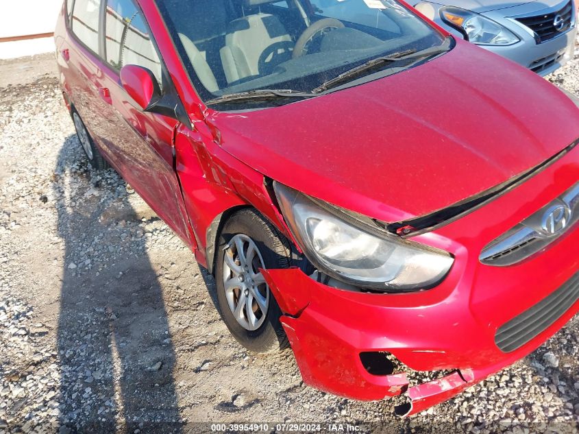 2013 Hyundai Accent Gs VIN: KMHCT5AE8DU107531 Lot: 39954910