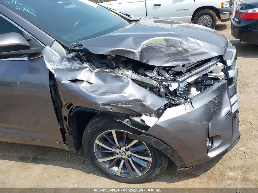 2017 Toyota Highlander Xle VIN: 5TDKZRFH6HS515027 Lot: 39954924