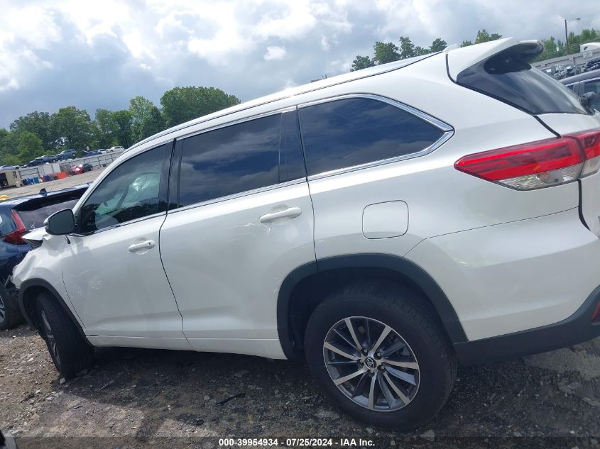 2018 Toyota Highlander Xle VIN: 5TDKZRFH4JS546332 Lot: 39954934