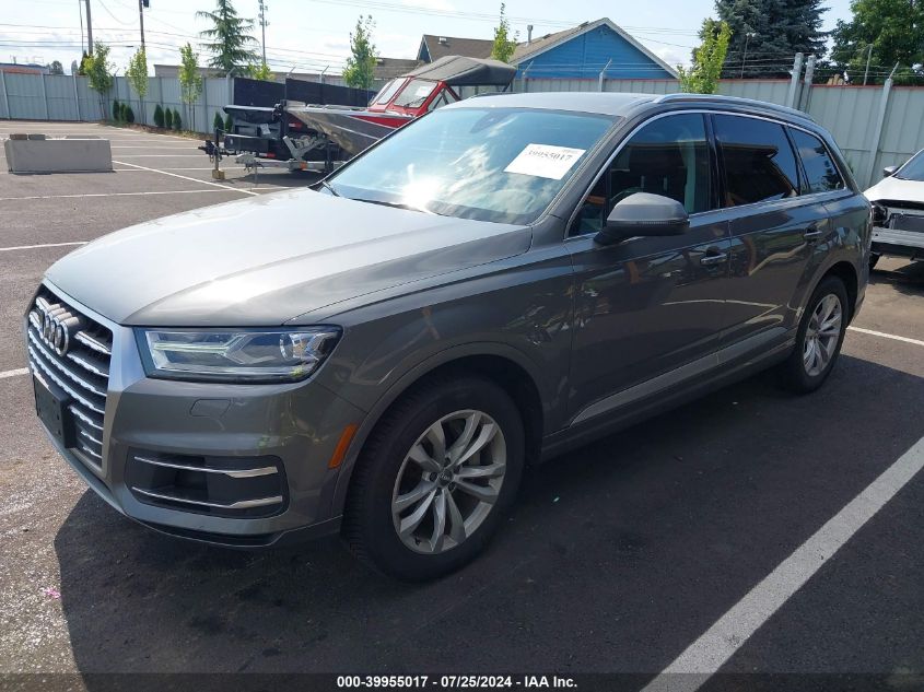 2017 Audi Q7 3.0T Premium VIN: WA1LAAF78HD039440 Lot: 39955017