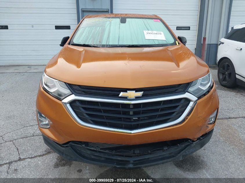 2018 Chevrolet Equinox Ls VIN: 2GNAXHEV9J6104781 Lot: 39955029