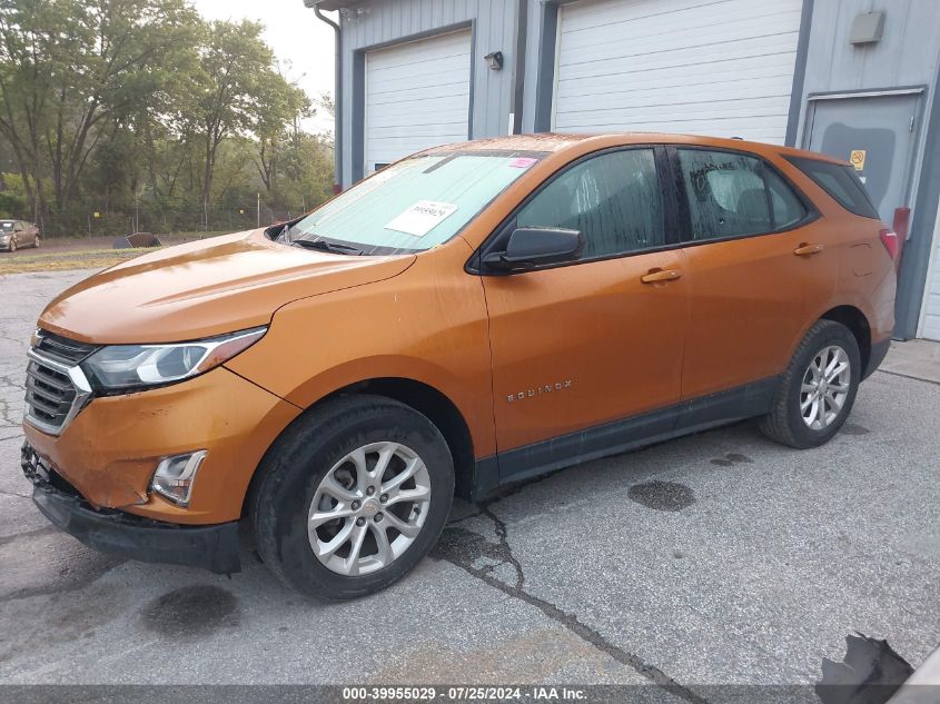 2018 Chevrolet Equinox Ls VIN: 2GNAXHEV9J6104781 Lot: 39955029