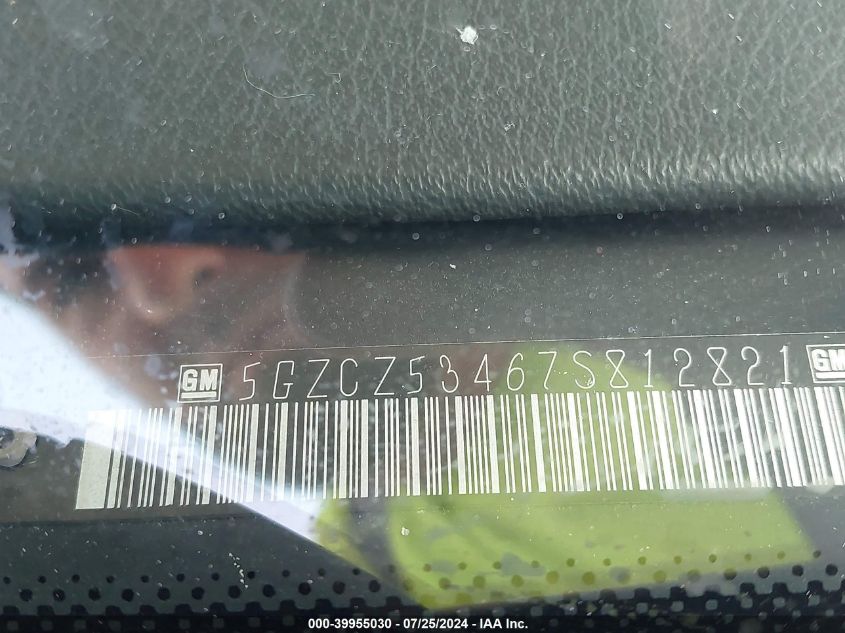 2007 Saturn Vue V6 VIN: 5GZCZ53467S812821 Lot: 39955030