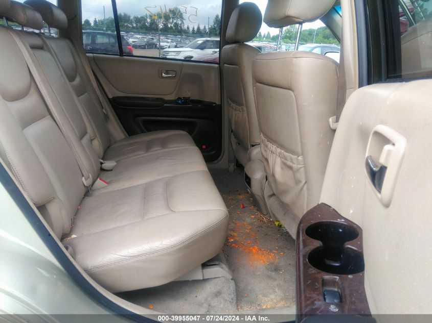 2002 Toyota Highlander Limited V6/V6 VIN: JTEHF21A720049411 Lot: 39955047