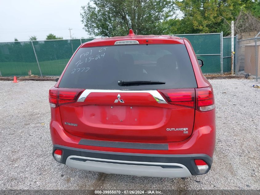 2019 Mitsubishi Outlander Le/Se/Sel VIN: JA4AD3A32KZ042777 Lot: 39955070