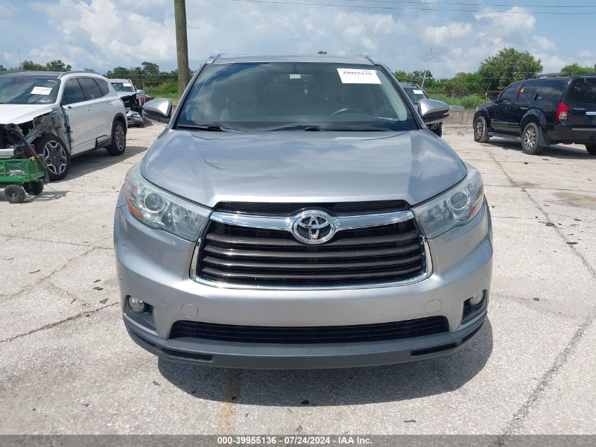 2015 Toyota Highlander Xle V6 VIN: 5TDKKRFH7FS073070 Lot: 39955136